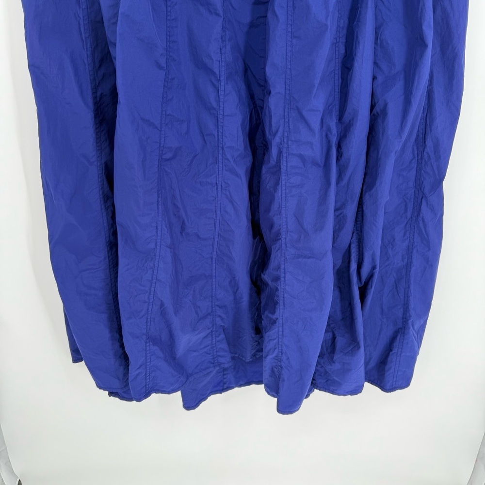Athleta Canopy Parachute Nylon Maxi Swing Dress Purple Lightweight size Medium - Picture 4 of 10